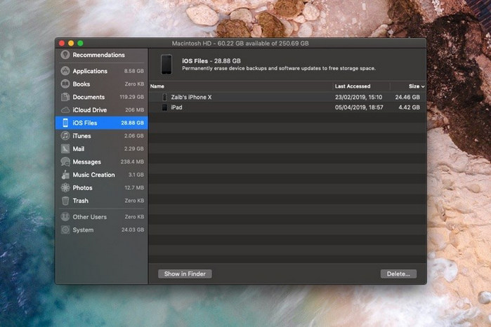How to delete mail and garageband from mac to ipad